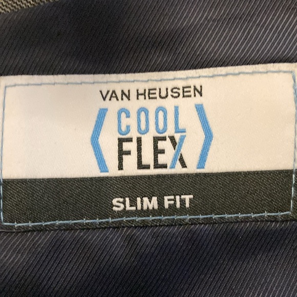 Van heusen mens sport coat cool flex 48L slim fit gray polyester blend - Picture 4 of 11